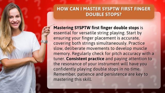 How Can I Master SYSPTW First Finger Double Stops? смотреть онлайн