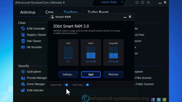 Advanced SystemCare Ultimate [Smart RAM]: Free Up Memory Whenever Needed to Increase PC Performance смотреть онлайн