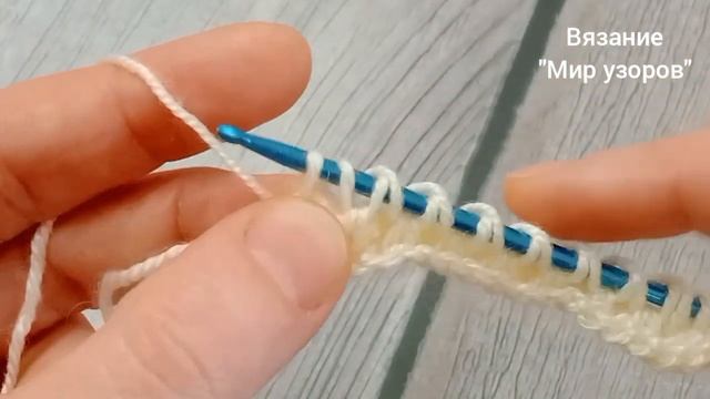 ВЫ НЕ ПОВЕРИТЕ,КАК ЛЕГКО И ПРОСТО ВЯЖЕТСЯ ЭТОТ УЗОР ❄️ Тунисское вязание #tunisiancrochet #crochet смотреть онлайн