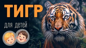 Тигр. Видео про животных для детей 3+