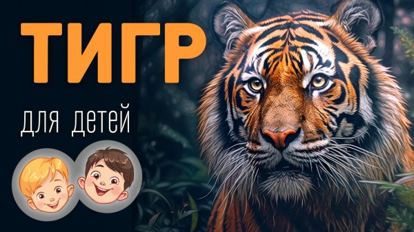 Тигр. Видео про животных для детей 3+