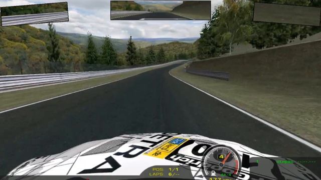 NORDSCHLEIFE IN RFACTOR!!! One lap around Nurburgring, BMW M3 VLN 2005. смотреть онлайн