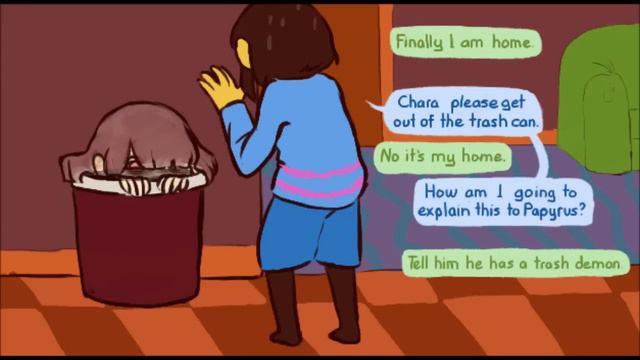 ☾Undertale Comic Dub☽ Trash demon смотреть онлайн