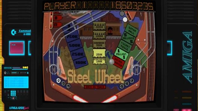 COMMODORE AMIGA # PINBALL DREAMS # STEEL WHEEL TABLE # 36.692.925 PTS. # смотреть онлайн