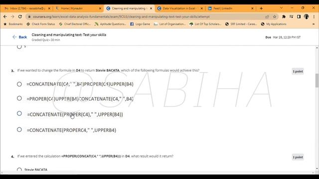 Excel Fundamentals for Data Analysis Macquarie University- Coursera WEEK 1 Practice quiz answers смотреть онлайн