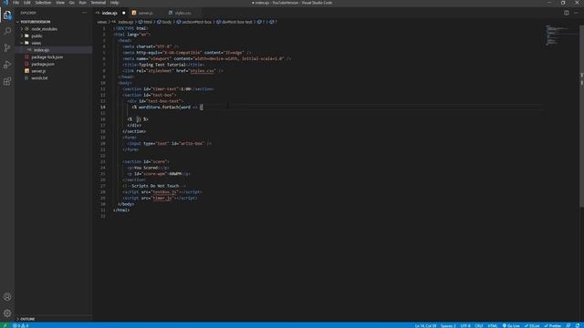 Build A Speed Typing Game With NodeJS - Tutorial смотреть онлайн