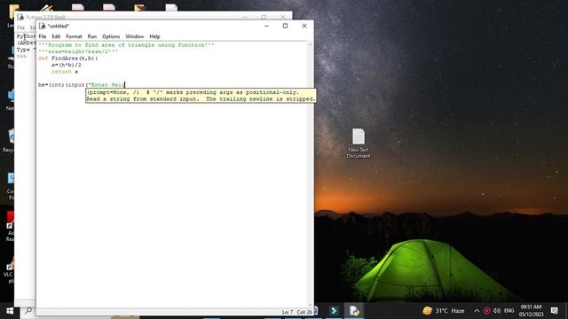 PYTHON Program To Find Area of Triangle Using Function смотреть онлайн