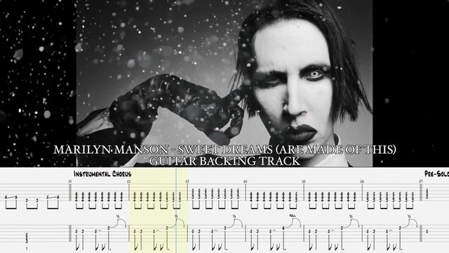 MARILYN MANSON - Sweet Dreams (Are made of this) [GUITARLESS BACKING TRACK + TAB] смотреть онлайн