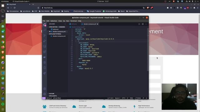 Keycloak #2 - Instalação com docker e docker compose смотреть онлайн