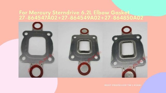 For Mercury Sterndrive 6 2L Elbow Gasket 27 864547A02+27 864549A02+27 864850A02