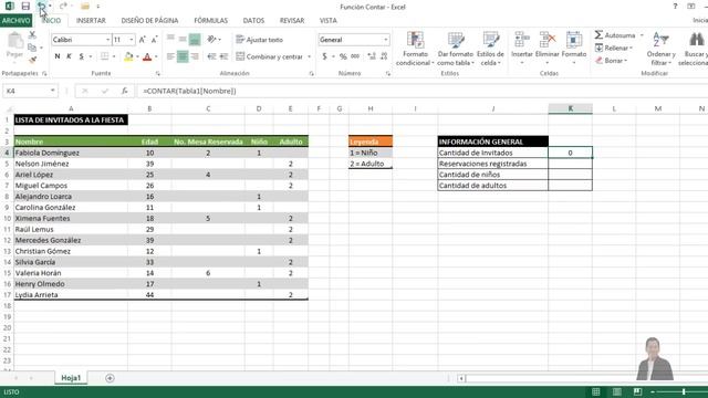Función CONTAR | Excel 2013 Curso Básico #22 смотреть онлайн