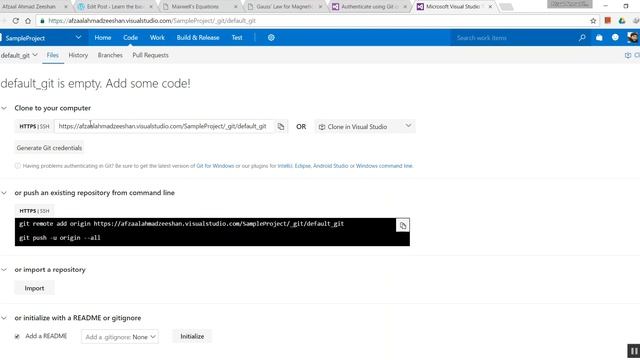 Creating Git repository under VSTS project смотреть онлайн