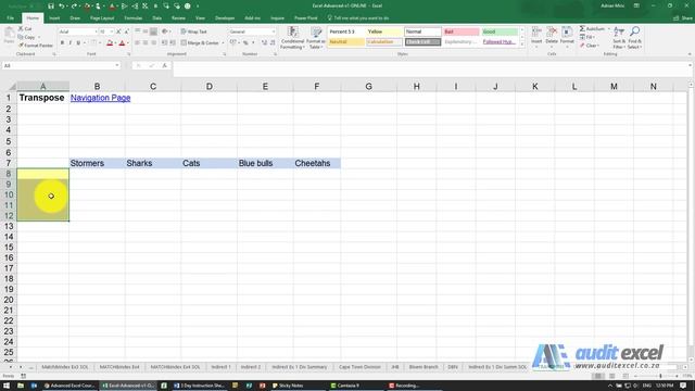 Excel TRANSPOSE formula - keeps the link between rows & columns смотреть онлайн