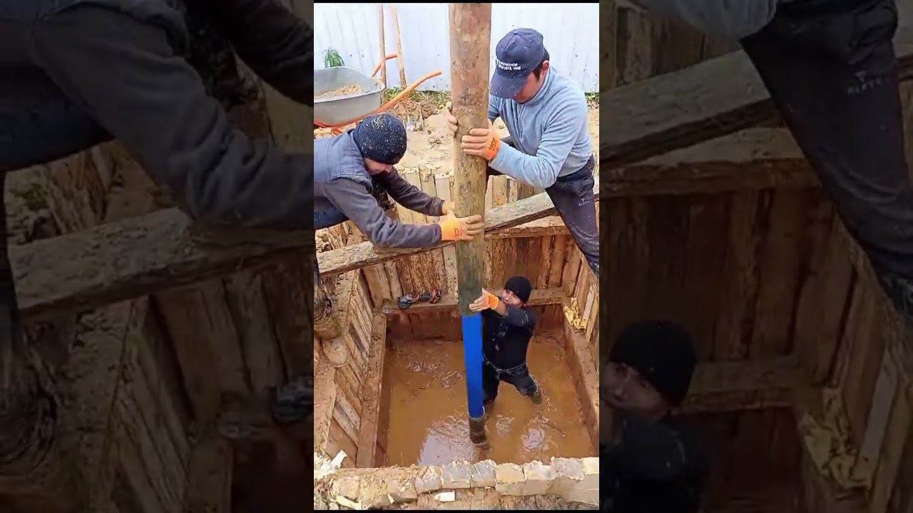 Плывун при монтаже кессона - что делать?! смотреть онлайн