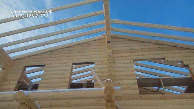 Кровельные работы в деревянном доме из оцилиндровки. Часть 4.