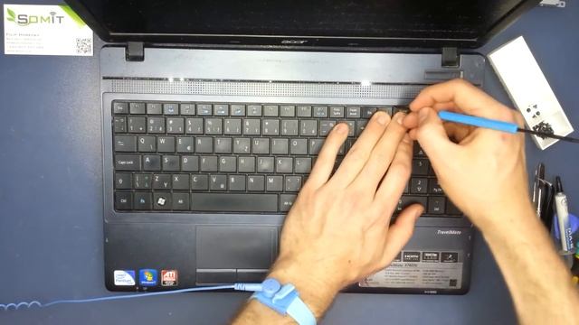 Acer travelmate 5742 take apart, disassembly and cleaning fan смотреть онлайн