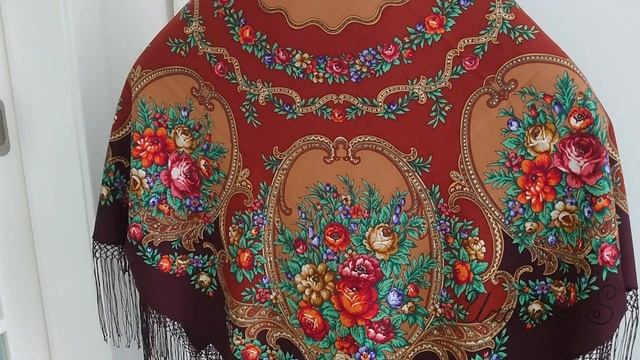 Покупки. Павловопосадский платок Русские сезоны. Coup De Foudre. Pavlovo Posadのショール
