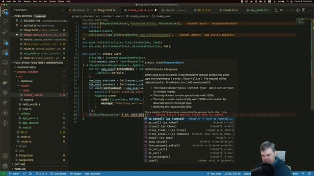 Stream archive: Todo API with Axum 0.6 (2022-12-06) смотреть онлайн