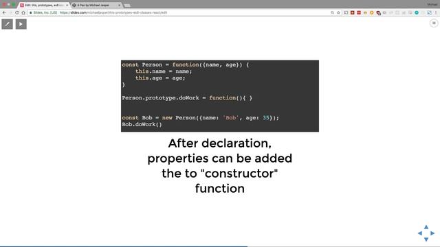 this, prototypal inheritance, ES6 Class syntax, and React смотреть онлайн