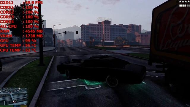 GTA V on Core 2 Quad Q9550 3.94GHz Very High[CPU straight from 2008!] Gangsta! смотреть онлайн