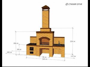 Презентация моего первого проекта, мангал, печь под казан стол