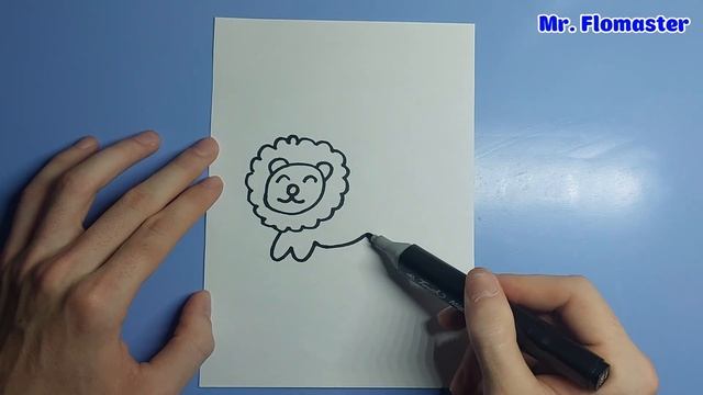 Как Рисовать Льва ✌ - Рисунки для детей / How to Draw a Lion ? смотреть онлайн