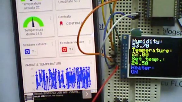 ESP32 MQTT pseudothermostat