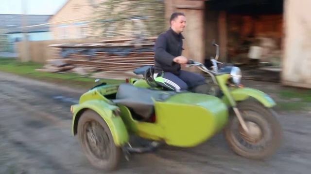 катаюсь на пропане, мотоцикл урал.