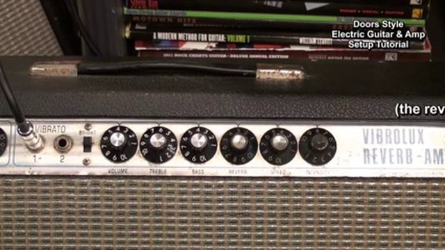 Guitar & Amp Setup The Doors Riders On The Storm Solo Tutorial Fender Vibrolux @EricBlackmonGuitar смотреть онлайн