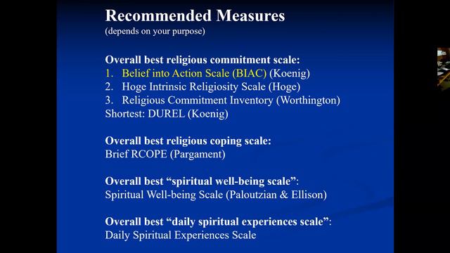 Methodology of Religion and Health Studies - Measurement смотреть онлайн