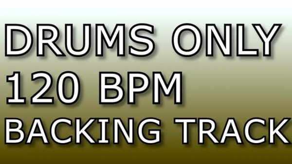 DRUMS ONLY Rock 120BPM Backing Track