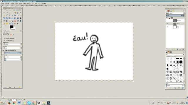 Objektu deformācijas funkcijas un attēla apgriešana programmā Gimp