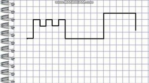 Ключ. Графический диктант по клеточкам.