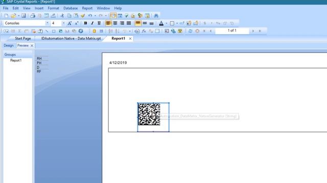 How to Create #DataMatrix #Barcodes using the Native Generator for Crystal Reports смотреть онлайн