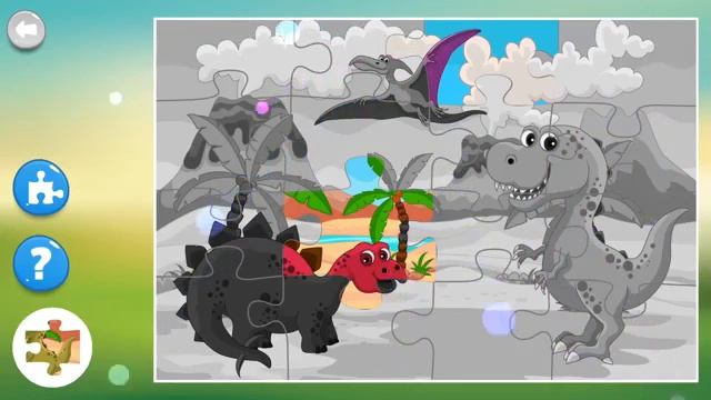 Kids Dinosaur Jigsaw Puzzle Dino Puzzle Educational Videos For Toddlers Dino Kids Game смотреть онлайн