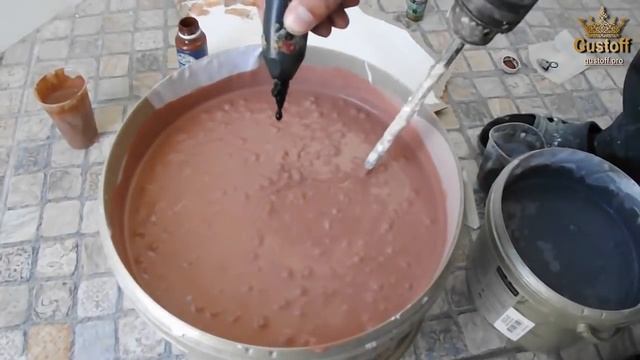 Фактурная штукатурка. Под камень. Textured plaster. Under the stone. смотреть онлайн