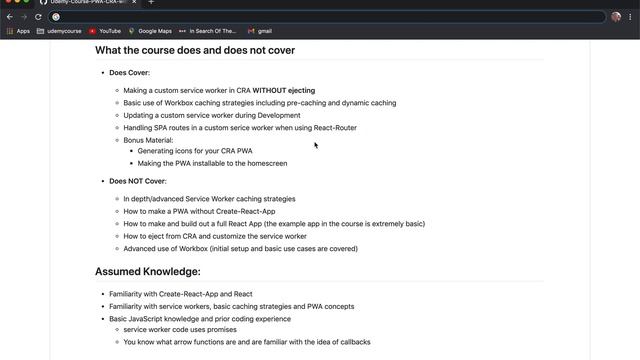 Create a Custom Service Worker with Create React App - Intro смотреть онлайн