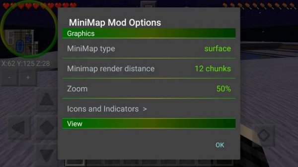 Minecraft pe mini map MOD