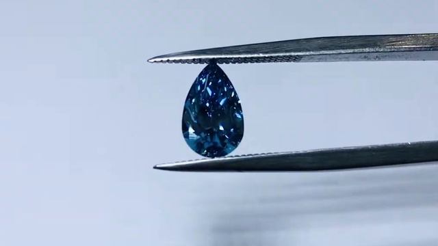 1 11 carat ocean blue pear shaped diamond смотреть онлайн