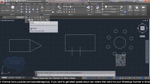 Autocad 2016 – 28. How to use Align, Break, Break at Point & Join Command? смотреть онлайн
