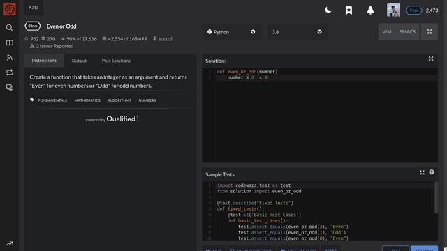 Even or Odd? - Codewars Popular Katas SOLVED #6 смотреть онлайн
