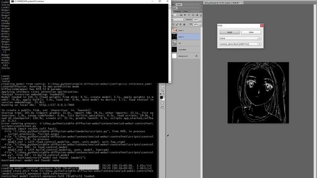 P2SD Photoshop stable diffusion control net test смотреть онлайн