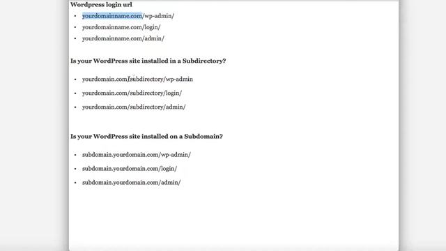How to find your login url and login to WordPress смотреть онлайн