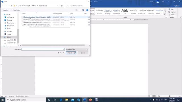 How To Recover Unsaved Document in MS Word смотреть онлайн