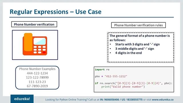 Regular Expressions in Python | Regular Expressions | Python Training | Edureka | Python Rewind - 4 смотреть онлайн
