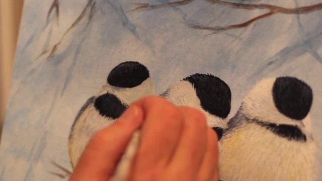 Winter Chickadees Part 2: Painting the Chickadee Details смотреть онлайн