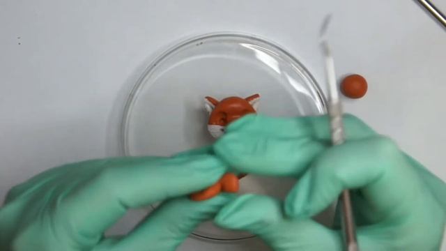 Лисёнок из полимерной глины ~ мастер-класс ~ процесс лепки смотреть онлайн