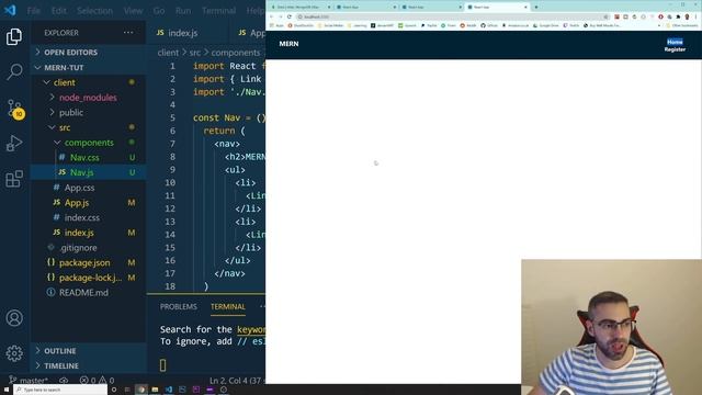 MERN Stack Project - React Node MongoDB Part 1 смотреть онлайн