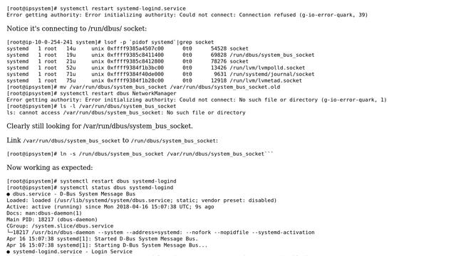 Unix & Linux: g-io-error-quark 39 error when stopping dbus-service (2 Solutions!!) смотреть онлайн