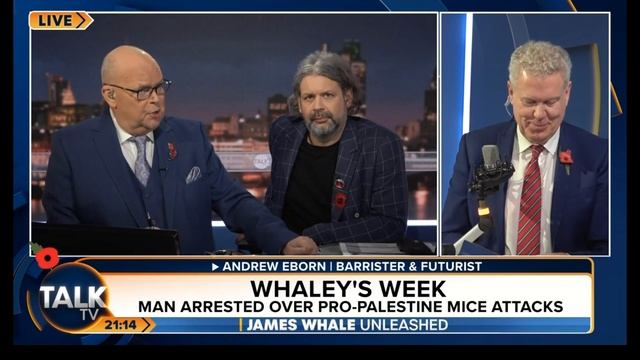 Andrew Eborn joins James Whale & Ash to discuss Gaza crisis & will AI end humanity ? смотреть онлайн